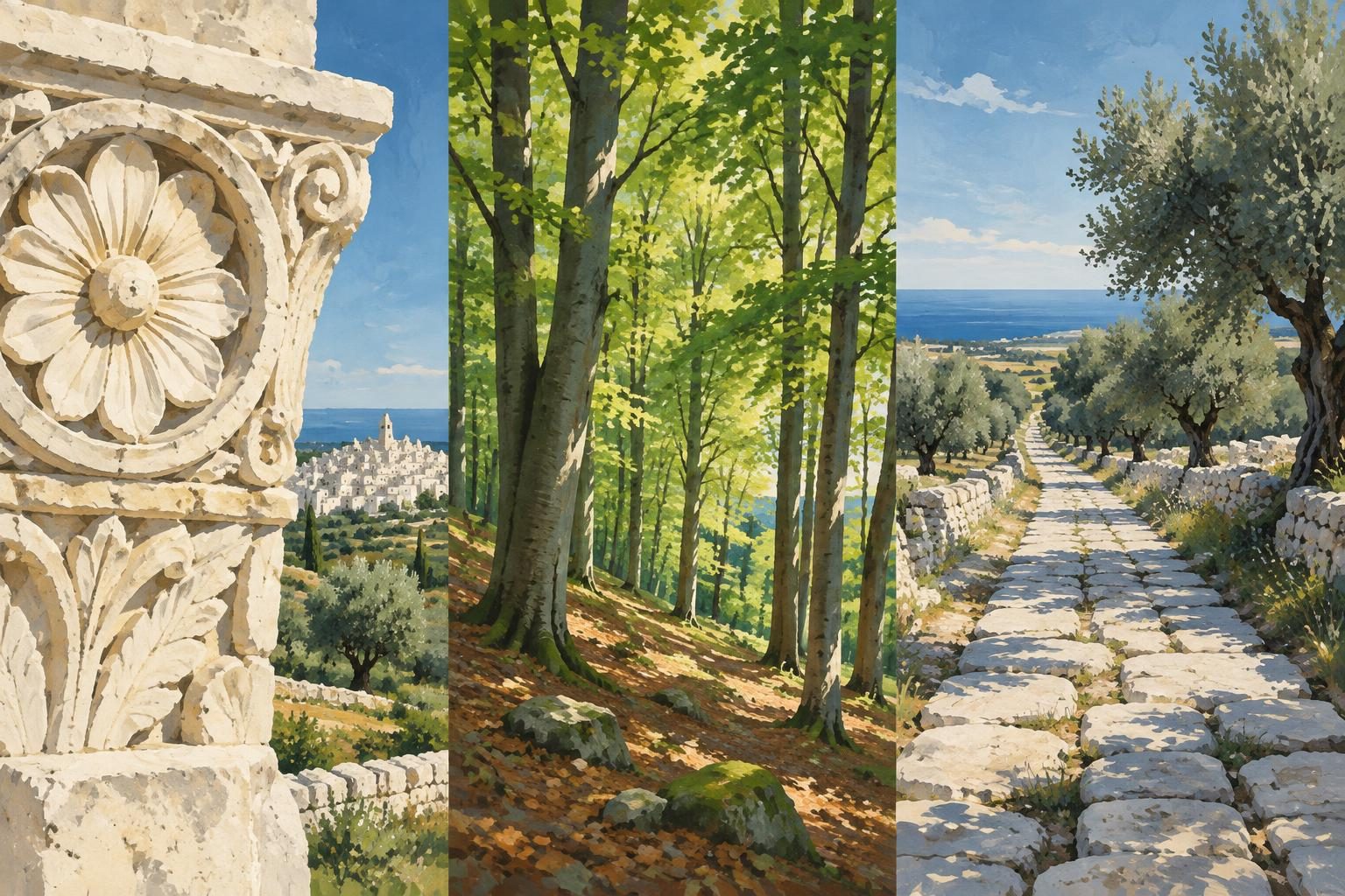 Illustrazione dei diversi tipi di patrimonio presenti nel viaggio.