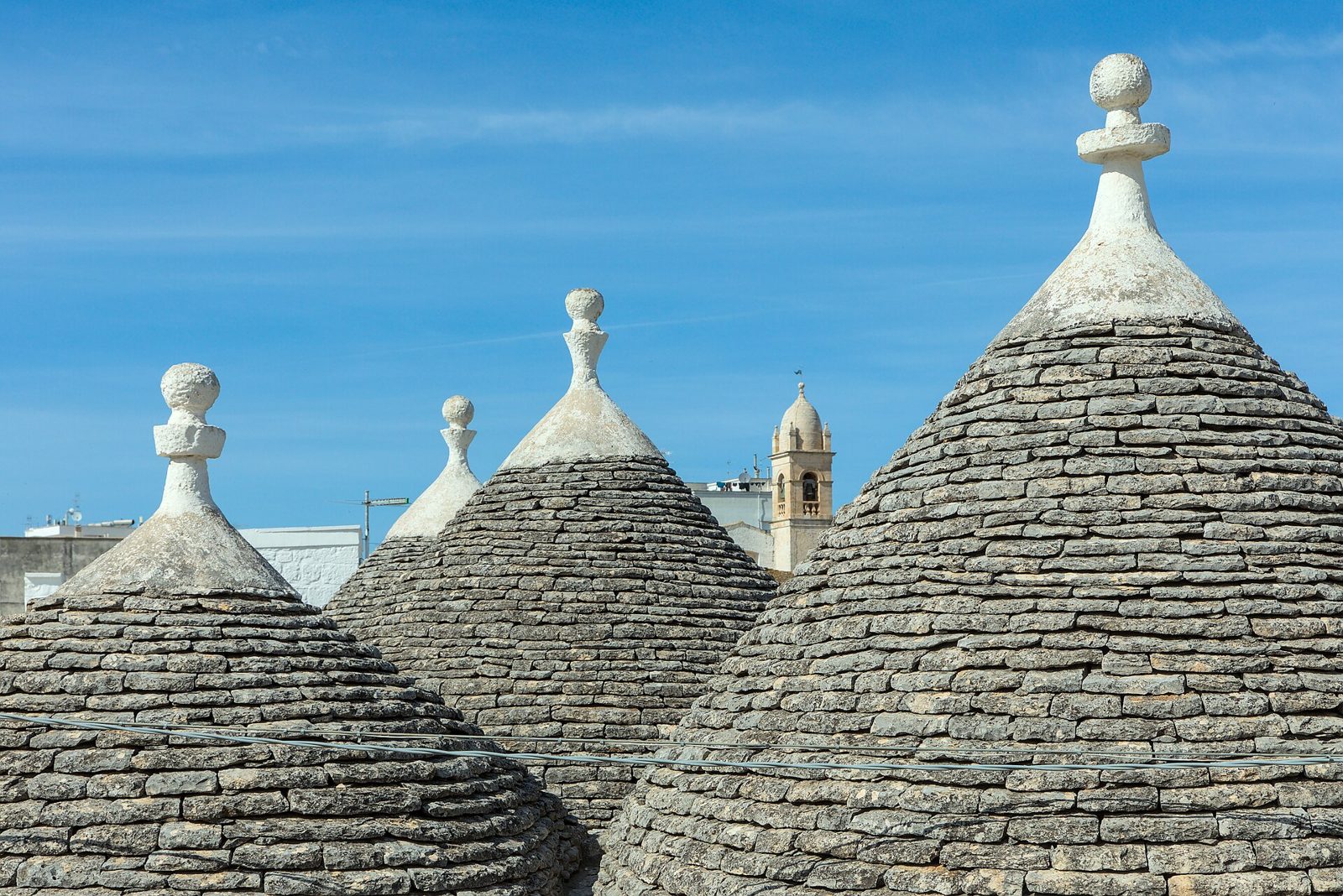 I trulli nel centro di Alberobello.